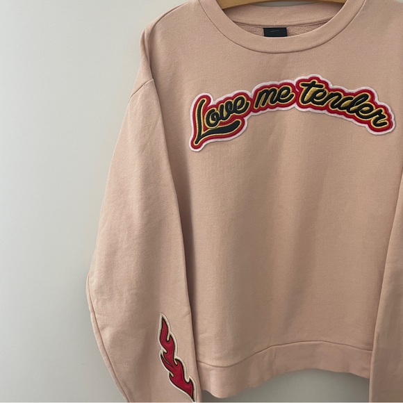 Italian High Fashion ‘Pinko’ Embroidered Crewneck ‘Made in Italy’ - Picture 3 of 6